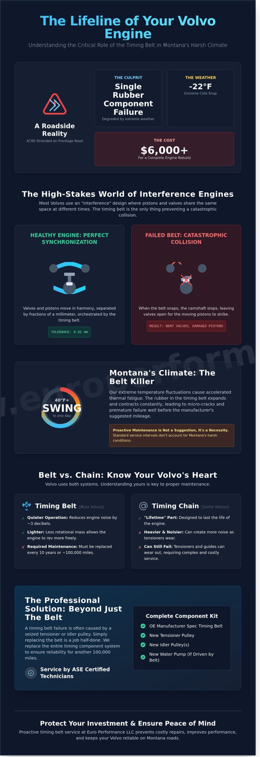 Volvo Timing Belt Replacement in Belgrade, MT: Protecting Your Engine