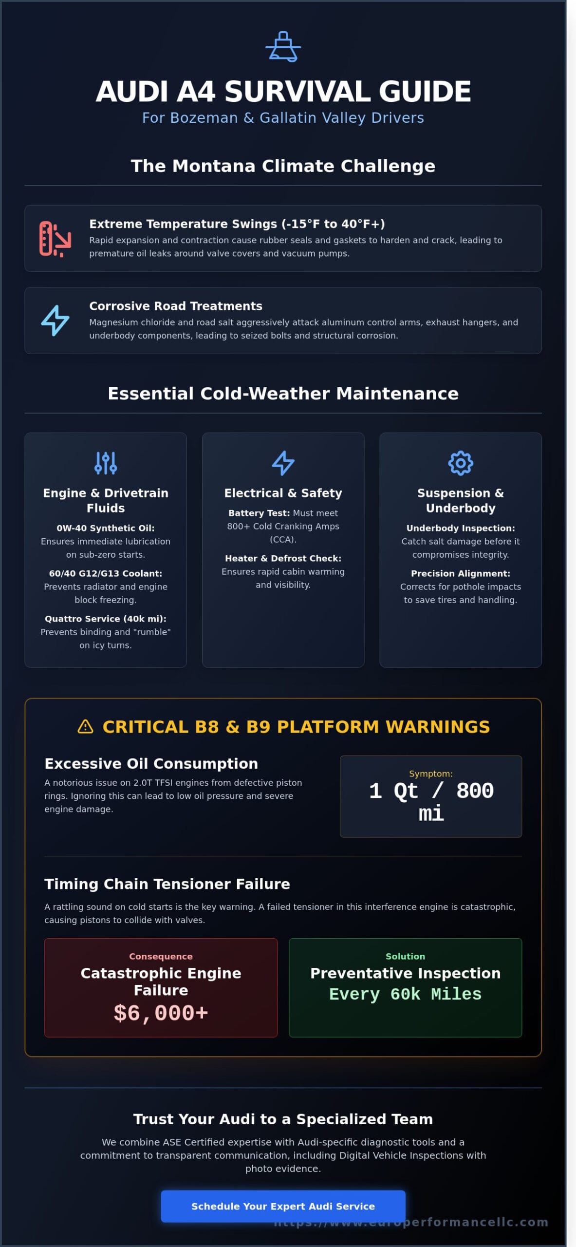 Audi A4 Repair in Bozeman: Professional Service for Your Luxury Sedan