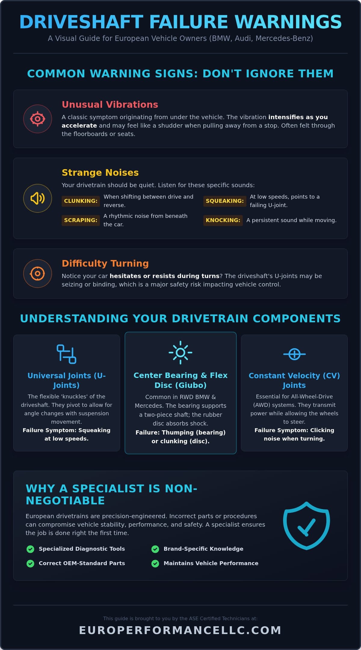 Expert Driveshaft Repair for European Vehicles in Belgrade, MT