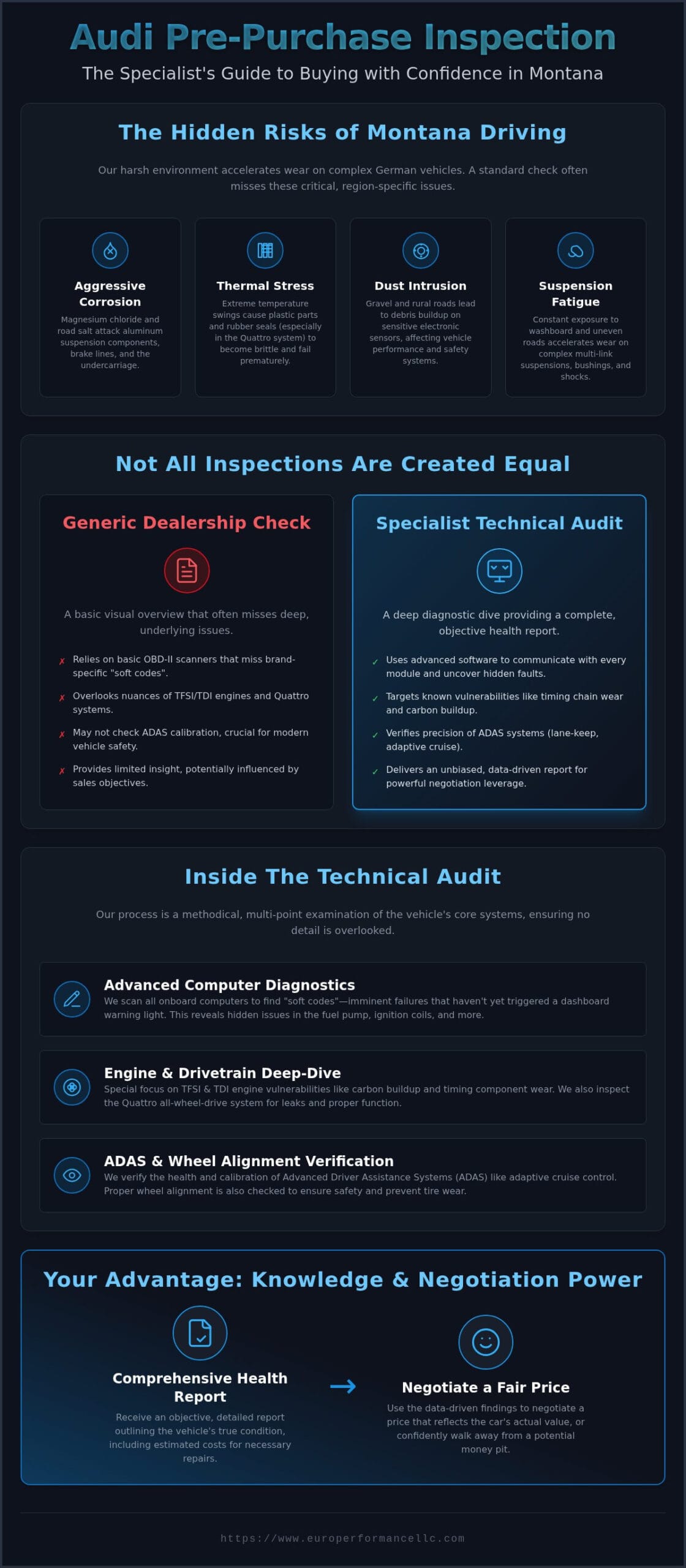 Audi Pre-Purchase Inspection in Belgrade, MT: The Definitive Buyer’s Guide